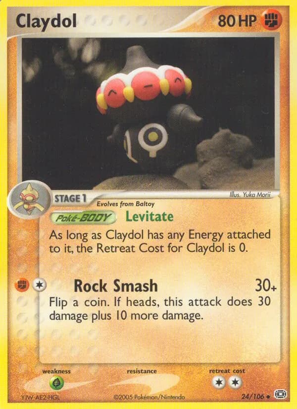 Claydol card in English