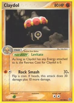 Claydol card in English