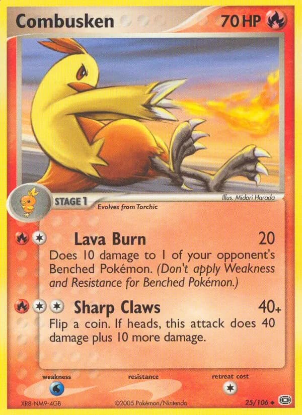 Combusken card in English