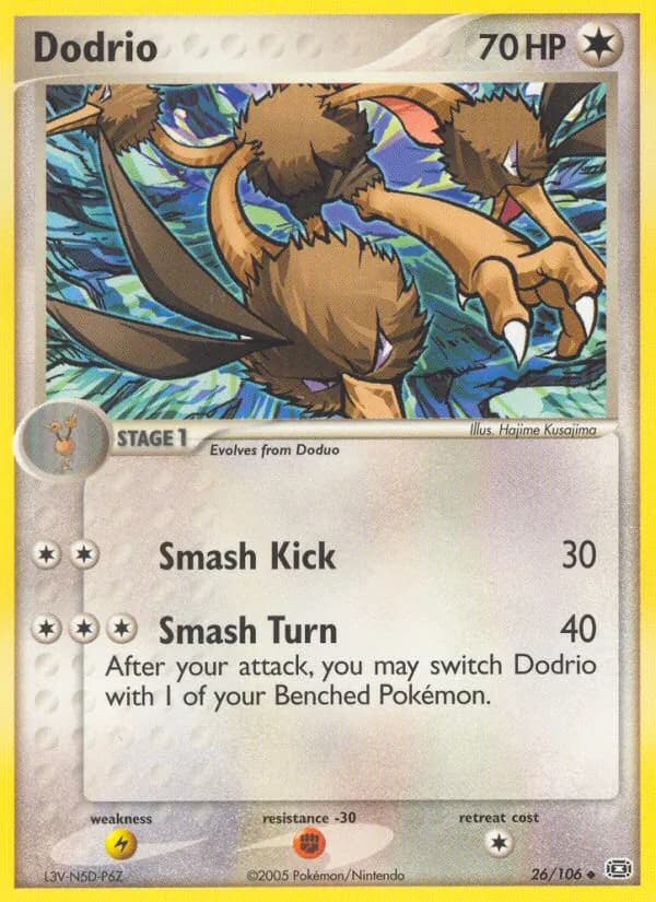 Dodrio card in English