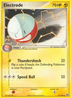 Electrode card in English