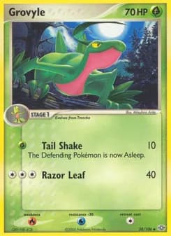 Grovyle card in English