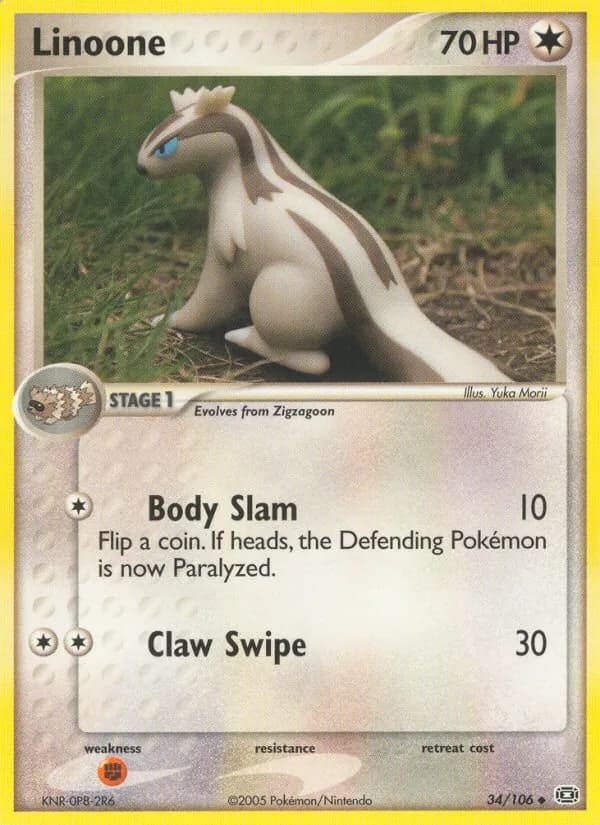 Linoone card in English