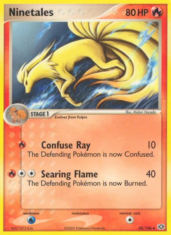 Ninetales card in English