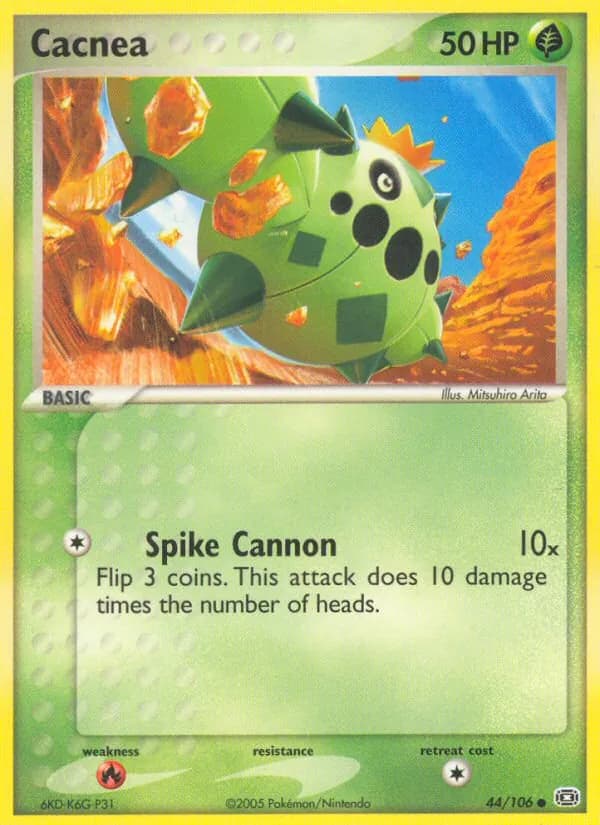 Cacnea card in English