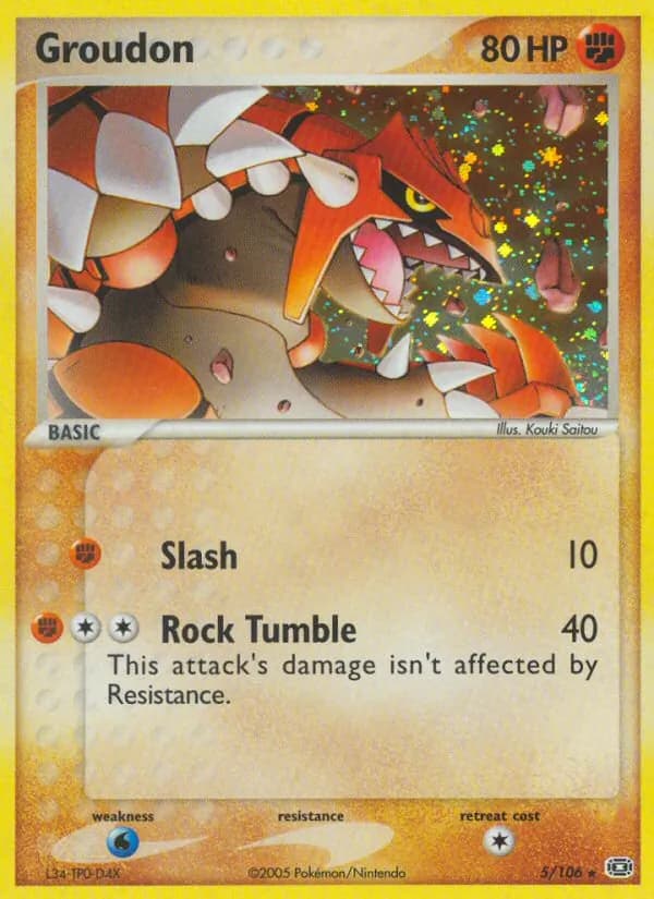 Groudon card in English