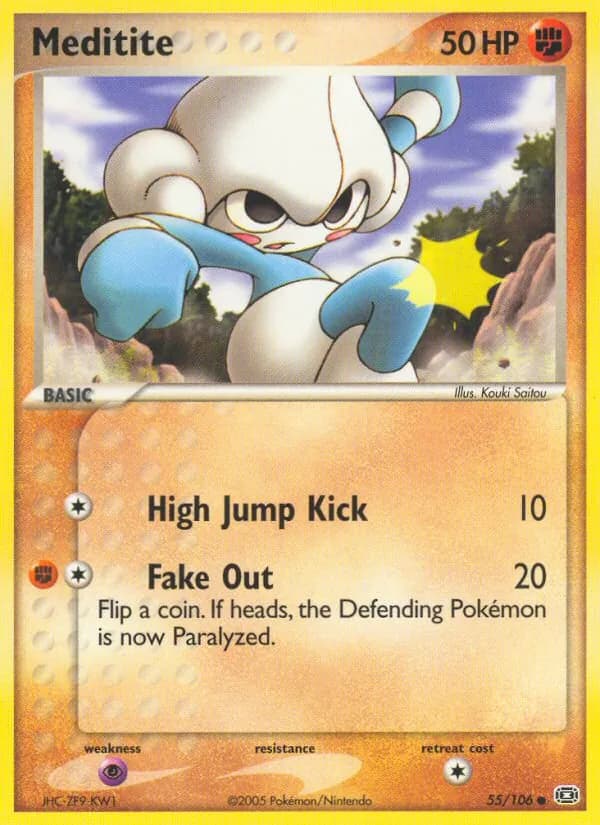 Meditite card in English