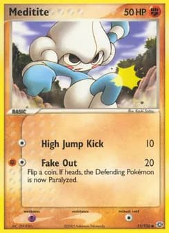 Meditite card in English