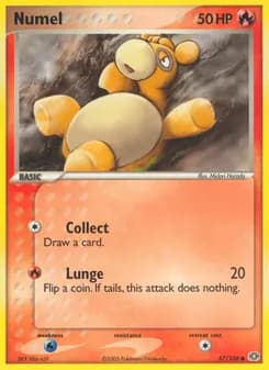 Numel card in English