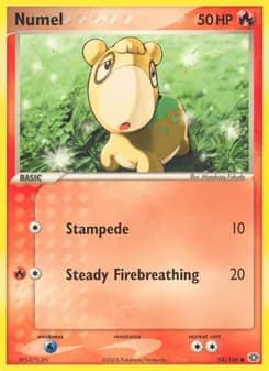 Numel card in English