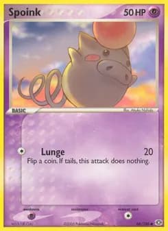 Spoink card in English