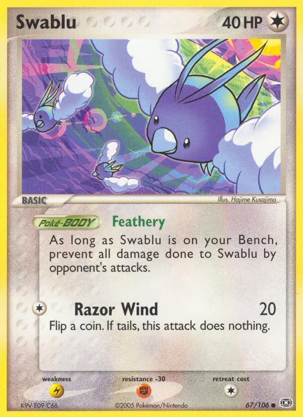 Swablu card in English