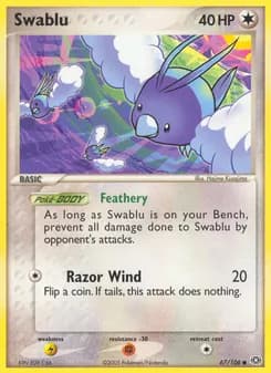 Swablu card in English