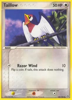 Taillow card in English