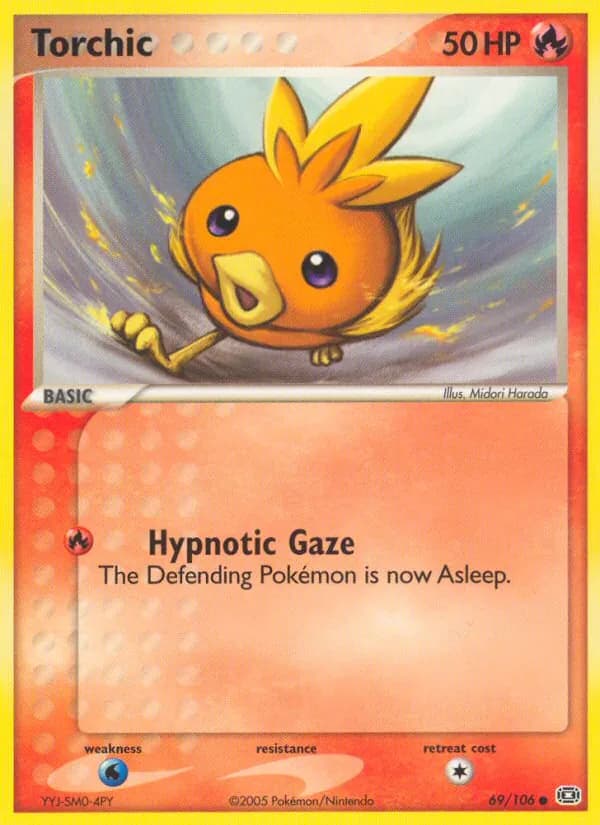 Torchic card in English