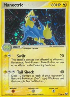 Manectric card in English