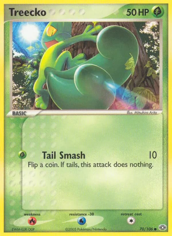 Treecko card in English