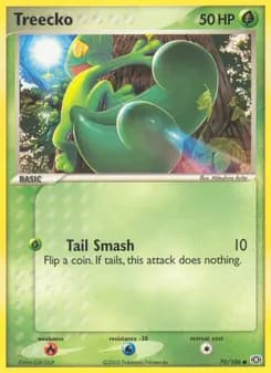 Treecko card in English