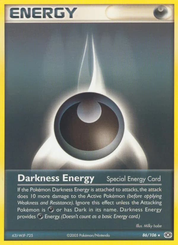 Darkness Energy card in English