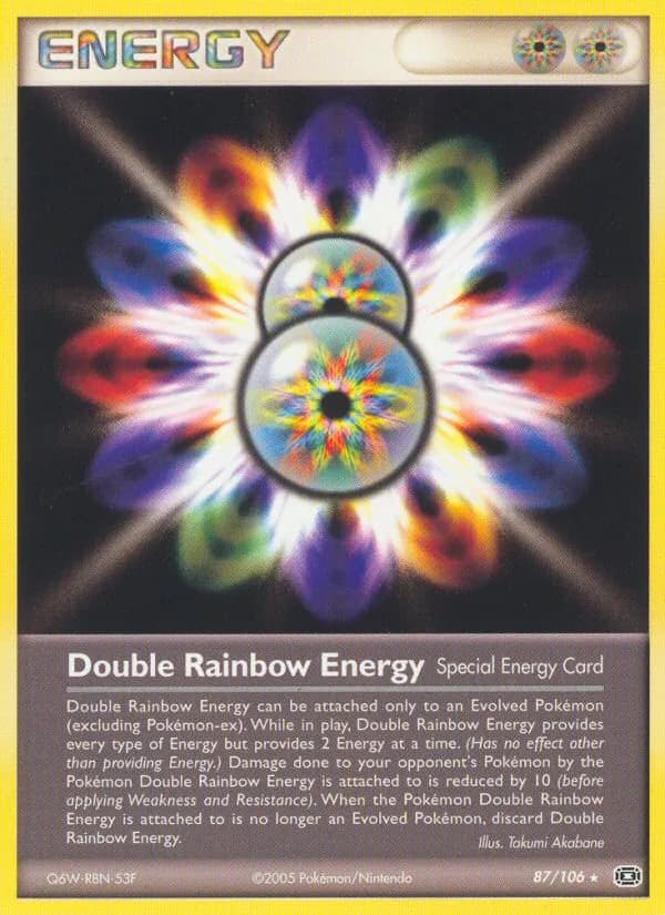 Double Rainbow Energy card in English