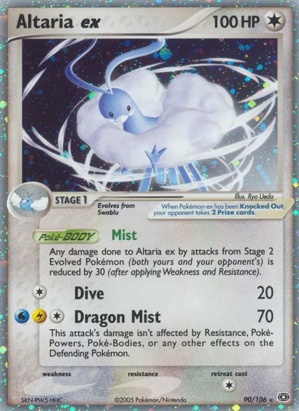 Altaria ex card in English