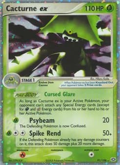 Cacturne ex card in English