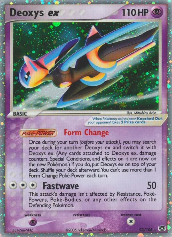 Deoxys ex card in English