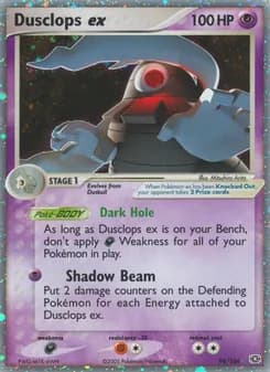 Dusclops ex card in English