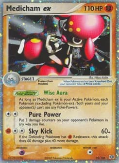 Medicham ex card in English