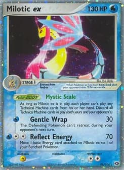 Milotic ex card in English