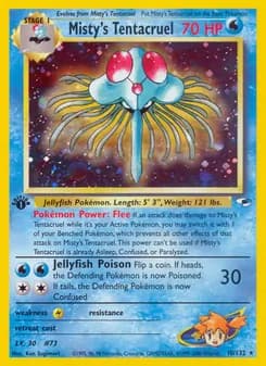Misty's Tentacruel card in English