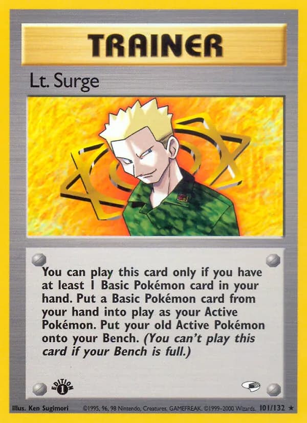Lt. Surge card in English