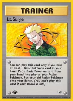 Lt. Surge card in English
