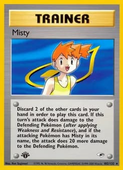 Misty card in English