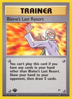 Blaine's Last Resort card in English