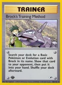 Brock's Training Method card in English
