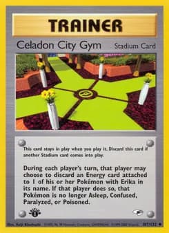 Celadon City Gym card in English
