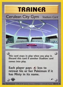 Cerulean City Gym card in English
