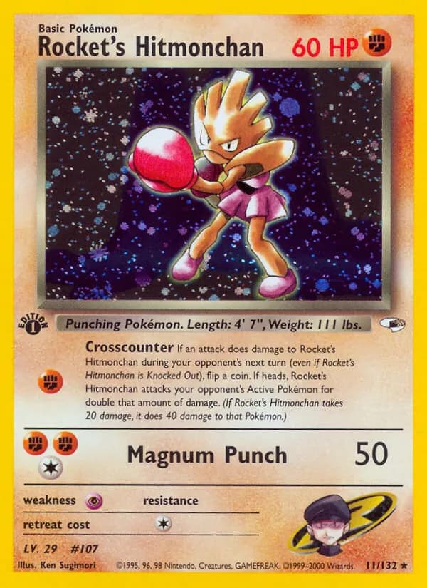 Rocket's Hitmonchan card in English