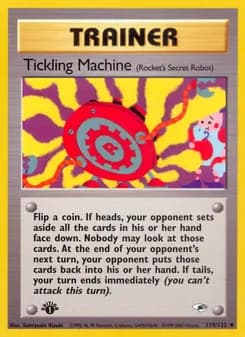 Tickling Machine card in English