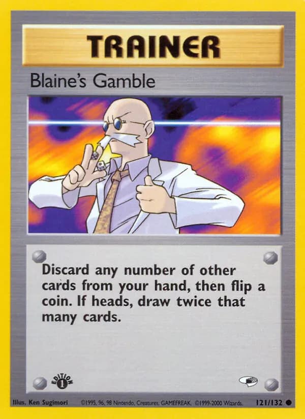 Blaine's Gamble card in English