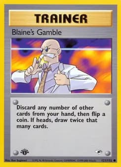 Blaine's Gamble card in English