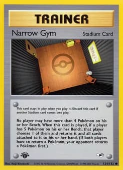 Narrow Gym card in English