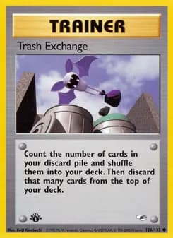 Trash Exchange card in English