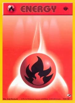 Fire Energy card in English