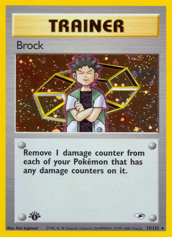 Brock card in English