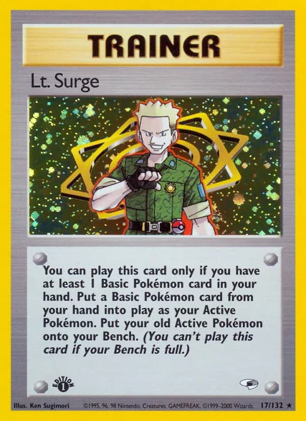 Lt. Surge card in English
