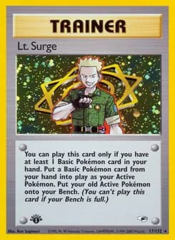 Lt. Surge card in English