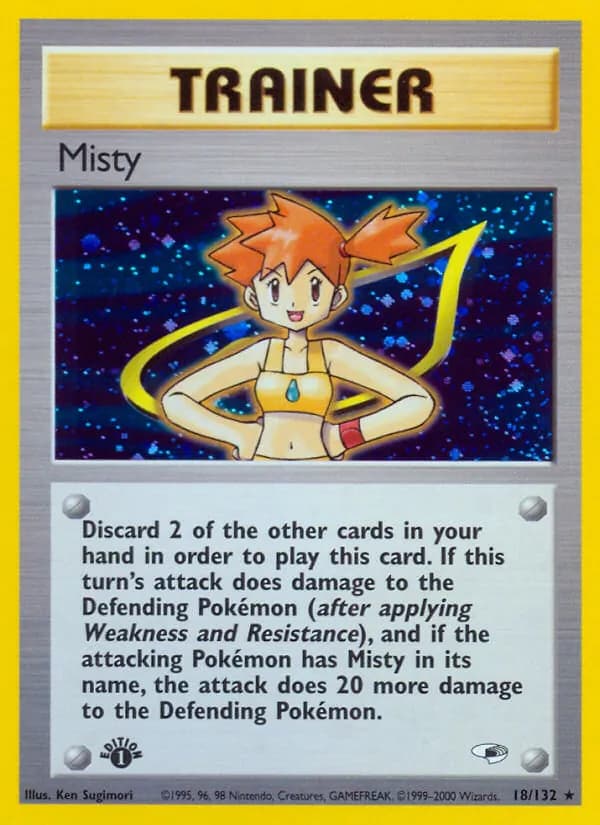 Misty card in English