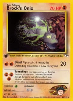 Brock's Onix card in English